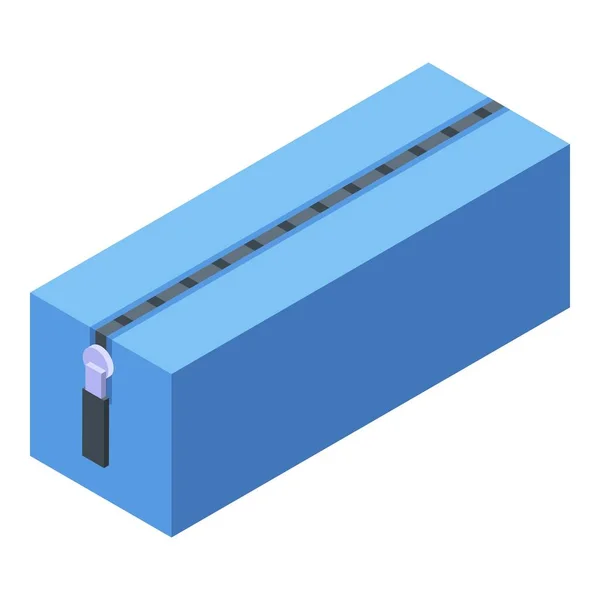 Potlood case icoon, isometrische stijl — Stockvector