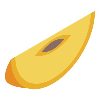 Hurma parçası simgesi, izometrik biçim