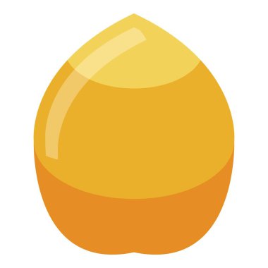 Tüm taze hurma simgesi, izometrik biçim