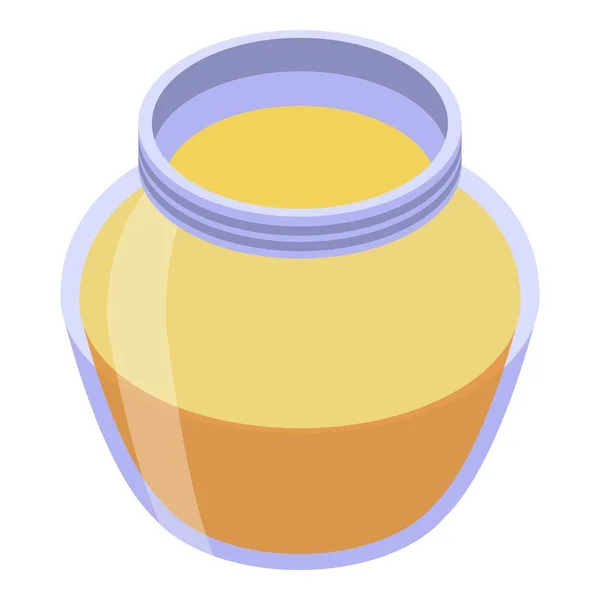 Ícone de jarra de mel, estilo isométrico — Vetor de Stock