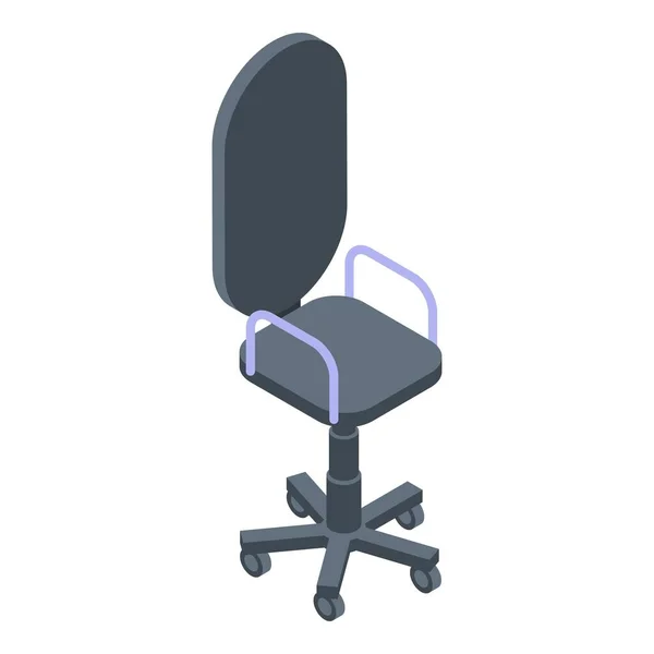 Icône chaise de bureau, style isométrique — Image vectorielle