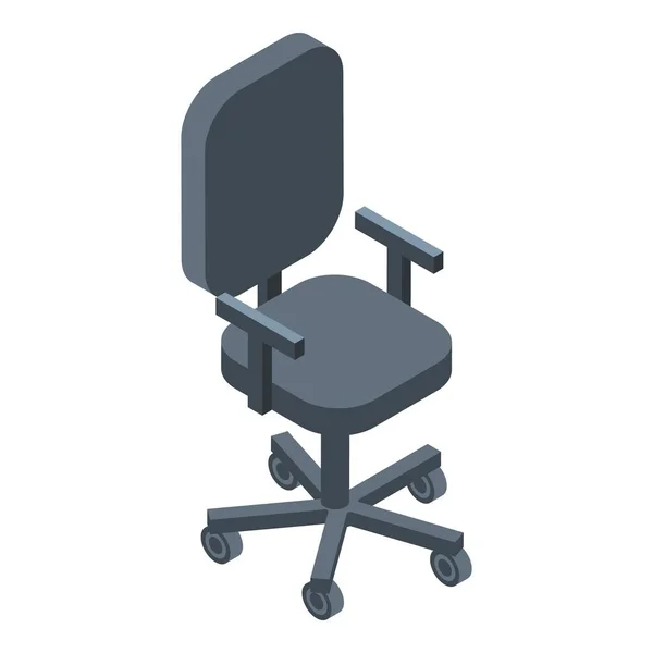 Εικονίδιο καρέκλας υπολογιστή, ισομετρικό στυλ — Διανυσματικό Αρχείο