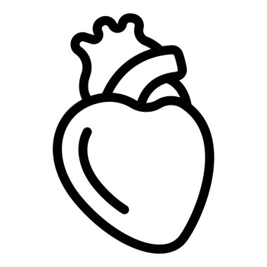 Kardiyak insan kalbi ikonu, taslak biçimi
