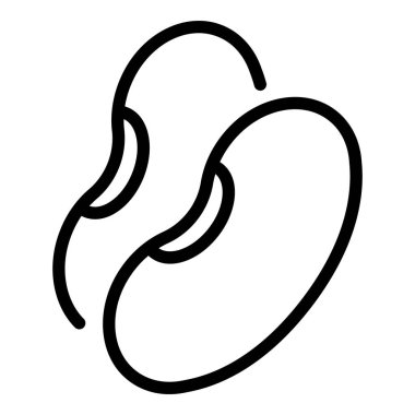 Gıda fasulyesi ikonu, özet tarzı