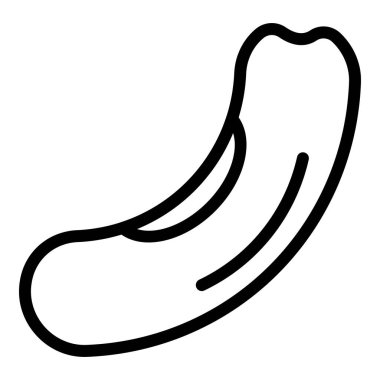 Adzuki böbrek fasulyesi ikonu, taslak biçimi