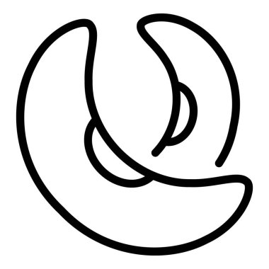 Çiğ böbrek simgesi, dış hatlar.