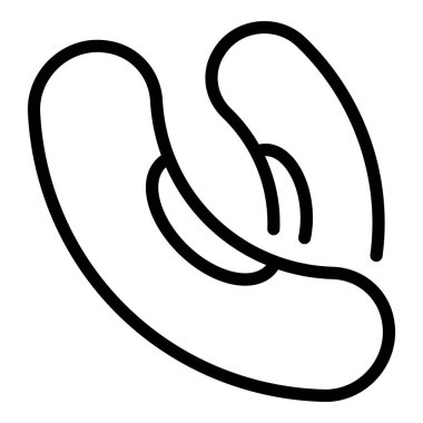 Çiftlik fasulyesi ikonu, taslak tarzı.