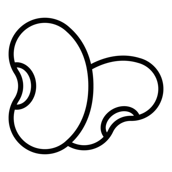 Garbanzo kidney bean icon, outline style — Stock Vector