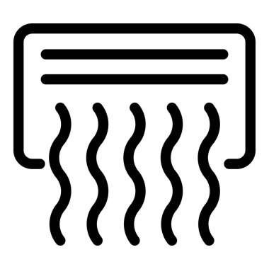 Çalışan klima simgesi, özet biçimi