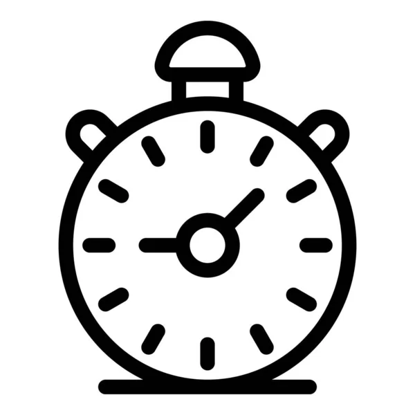 Väckarklocka ikon, kontur stil — Stock vektor