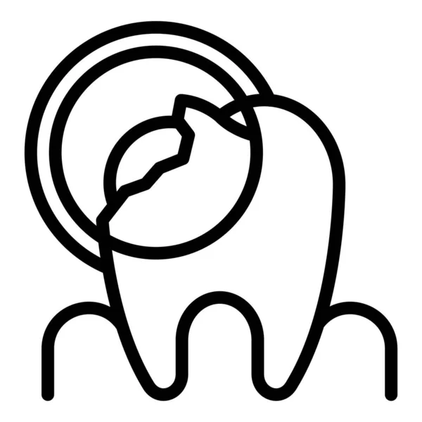 Diş patolojisi simgesi, özet biçimi — Stok Vektör