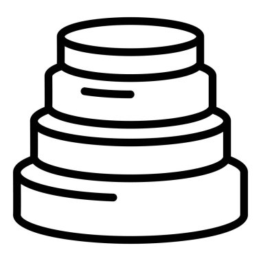 Structure building icon, outline style