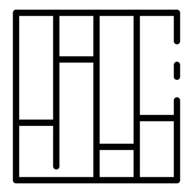 Room parquet icon, outline style