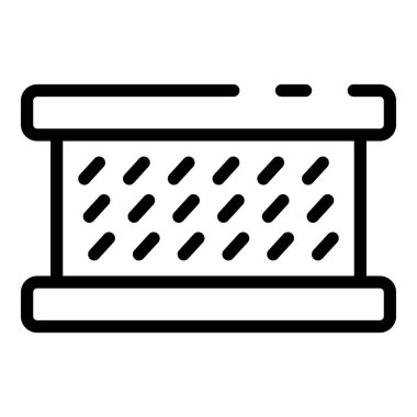 Wall stone brick icon, outline style