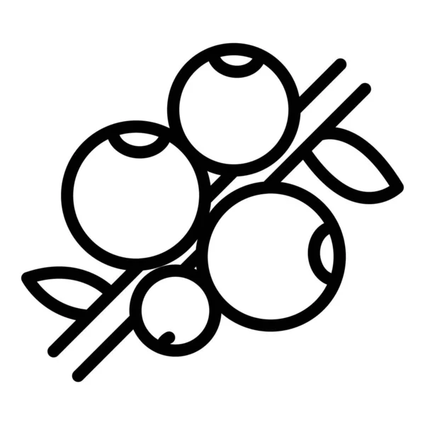 Superfood bobule ikona, obrys styl — Stockový vektor