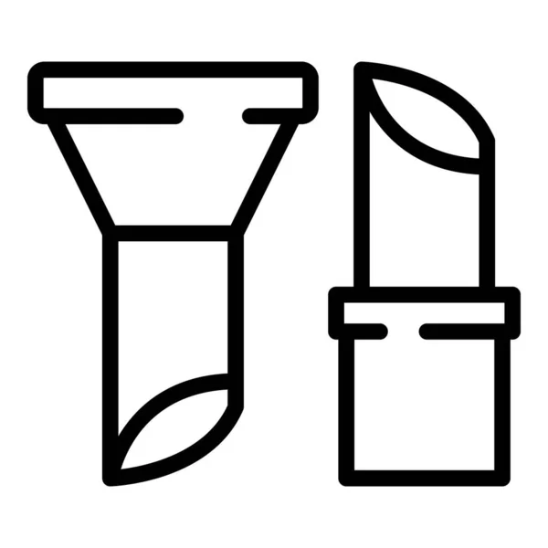 Roof water pipe icon, outline style — Stockvector