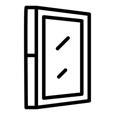 Industry window icon, outline style