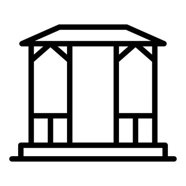 Mimari çardak simgesi, özet biçimi