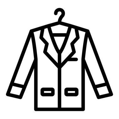 Groom coat icon, outline style
