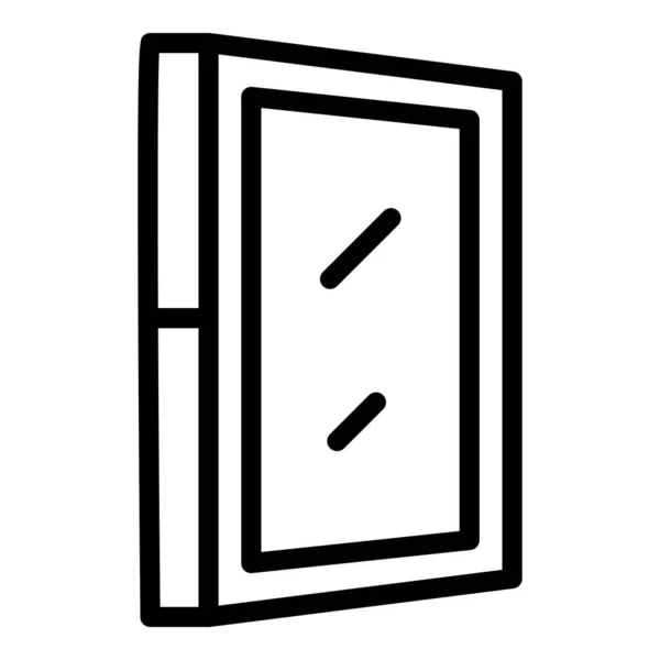 Industry window icon, outline style — ストックベクタ