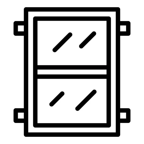 Estate window icon, outline style — Image vectorielle