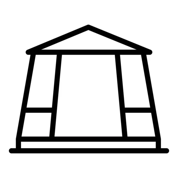 Wedding gazebo icon, outline style — стоковый вектор