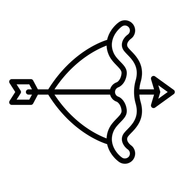 Cupidon love bow icon, outline style — стоковый вектор