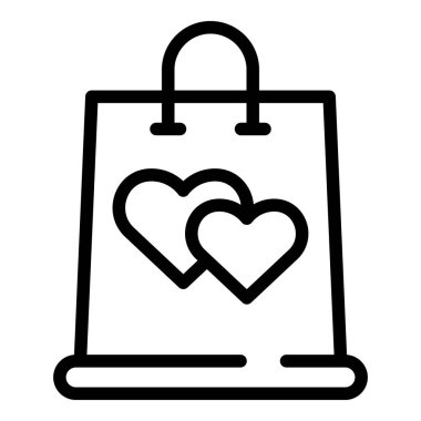 Düğün hediyesi ikonu, taslak biçimi