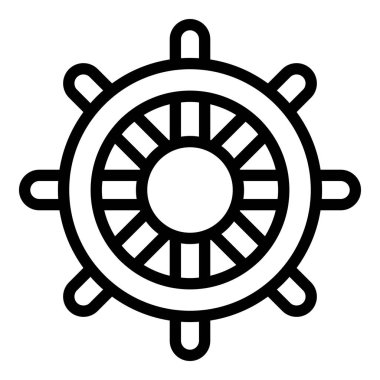 Gemi direksiyon simgesi, anahat stili