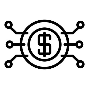 Güvenli dijital para simgesi, özet biçimi