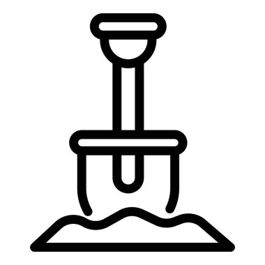 Yer simgesinde kürek, özet biçimi