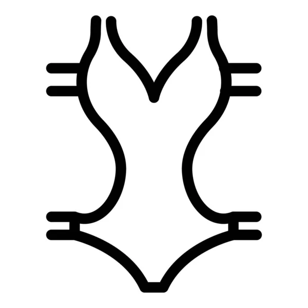Ícone de maiô design, estilo esboço — Vetor de Stock