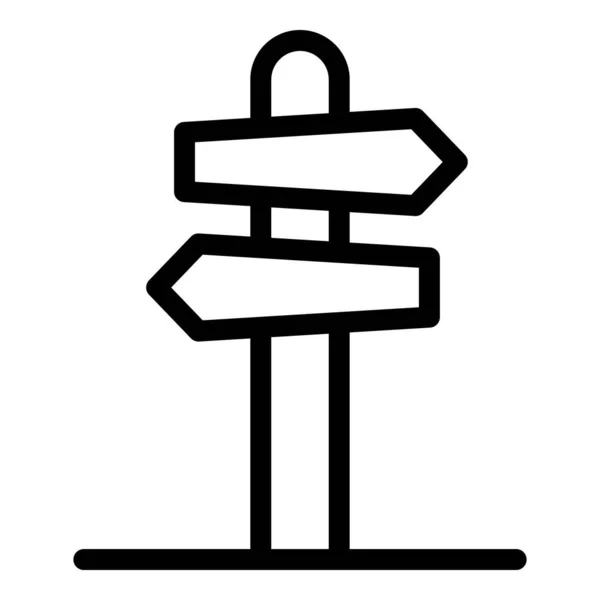 Icono de tablero de signos, estilo de esquema — Archivo Imágenes Vectoriales