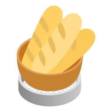 Baking icon, isometric style