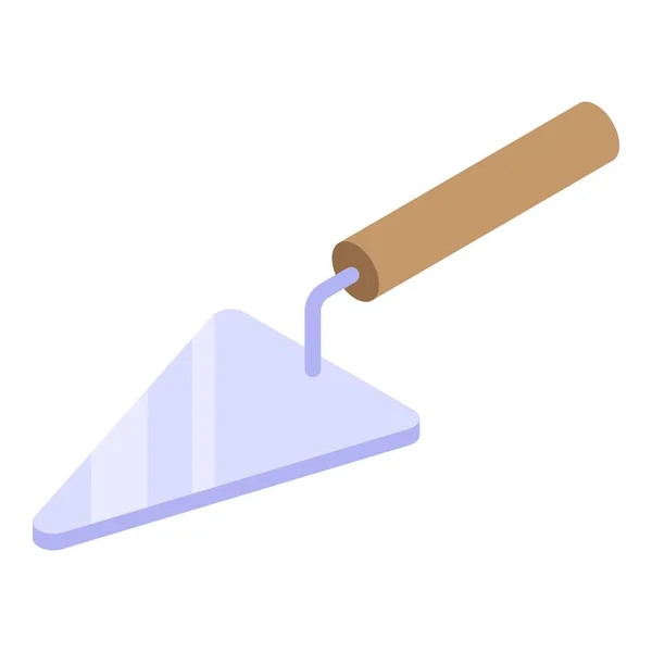 Construction trowel icon, isometric style — 图库矢量图片