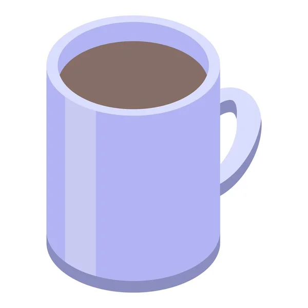Symbol für Kaffeebecher, isometrischer Stil — Stockvektor