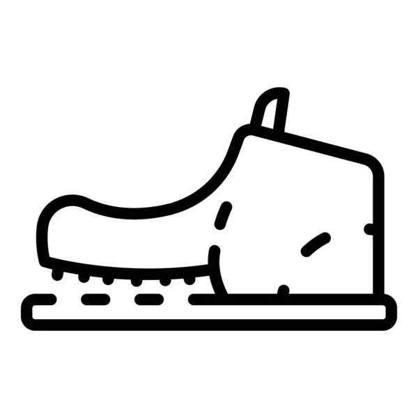 Shoe need repair icon, outline style — Stock Vector