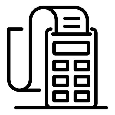 Ödeme makinesi simgesini, anahat stili