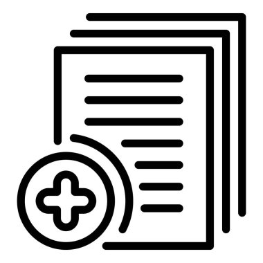 Denetim artı kağıt simgesi, özet biçimi