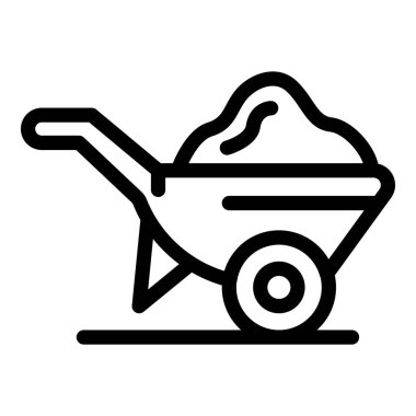 Yapı el arabası simgesi, taslak biçimi