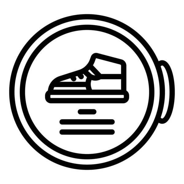 Shoe repair logo icon, outline style — Stock vektor