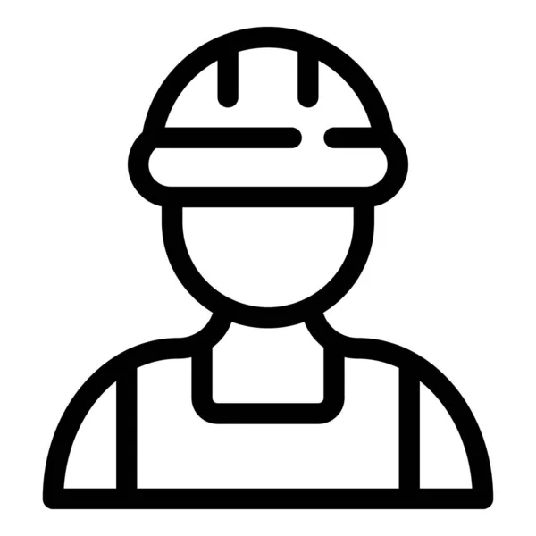 Retractor man icon, outline style — стоковый вектор