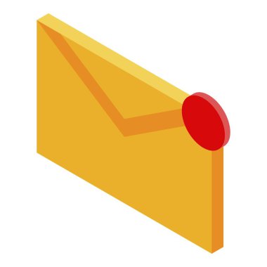 Yeni posta simgesi, izometrik stili