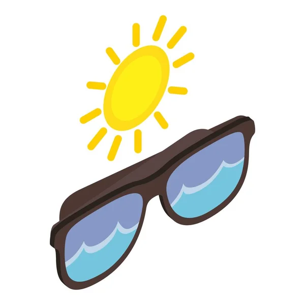 Hola icono de verano, estilo isométrico — Vector de stock