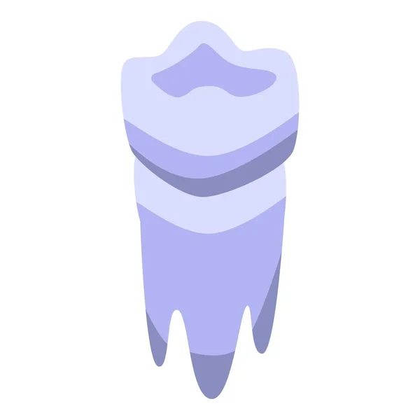 Icono de restauración de dientes láser, estilo isométrico — Archivo Imágenes Vectoriales