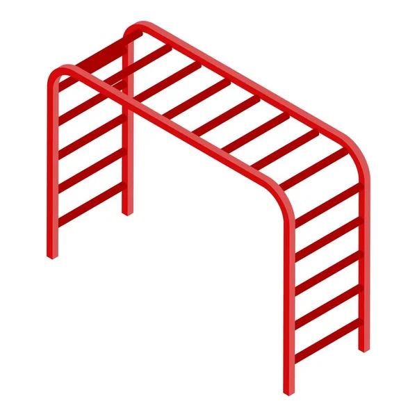 Climber bars icon, isometric style — Stockvektor