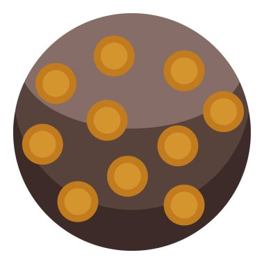 Türk tatlı kek ikonu, izometrik stil