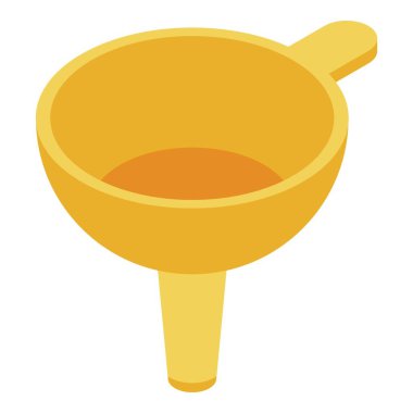 Yağ huni simgesi, izometrik biçim