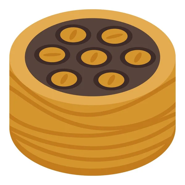 Savoureux icône de baklava, style isométrique — Image vectorielle
