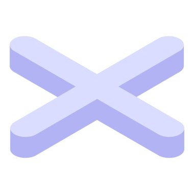 Döşeme boşluğu simgesi, izometrik biçim